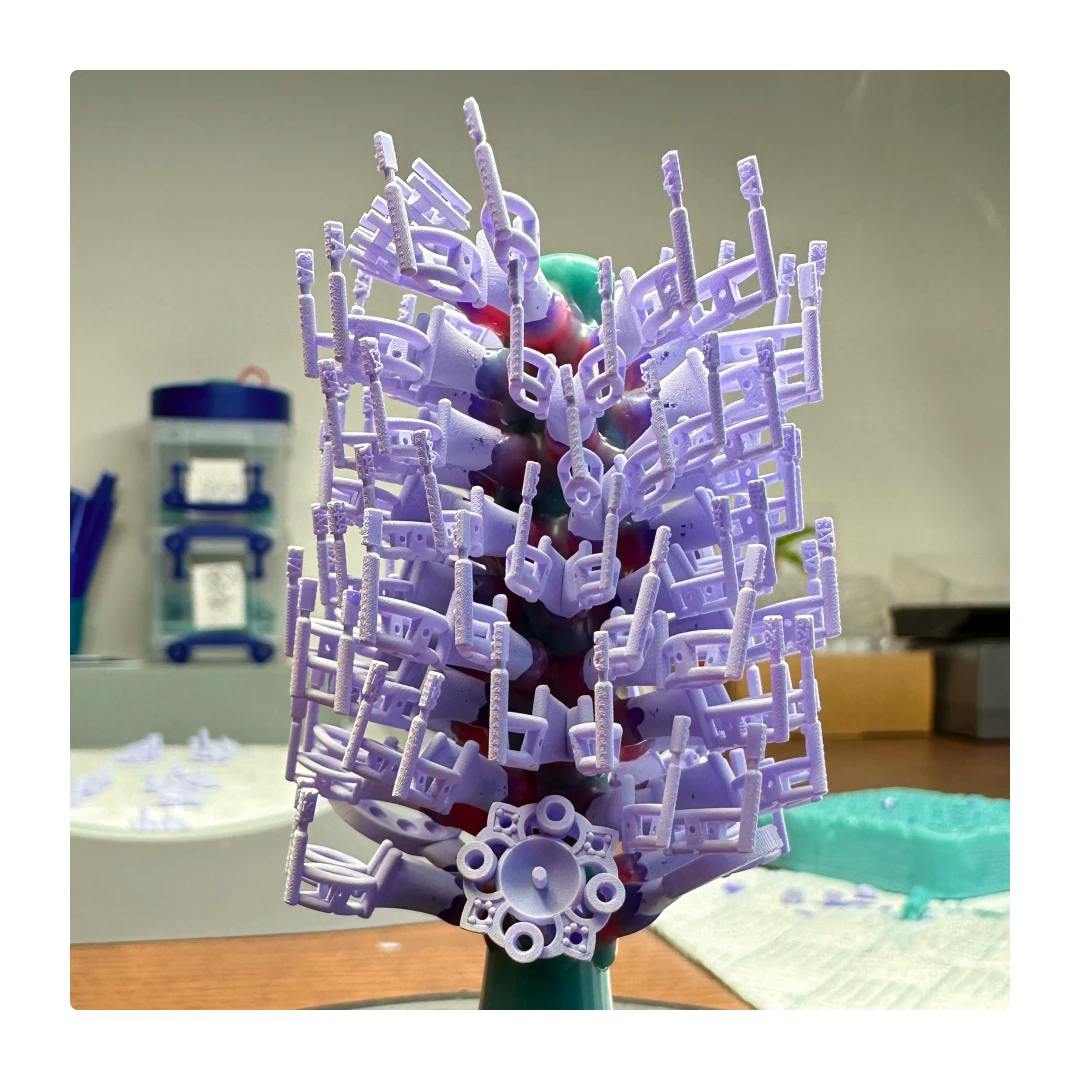 Wax Tree with Multiple Prints